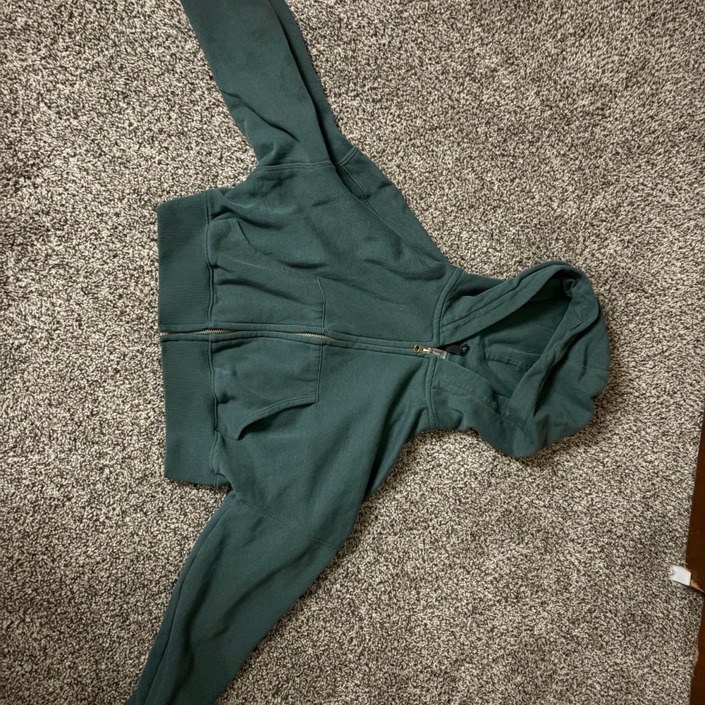 Divided Green Hooded Sweater